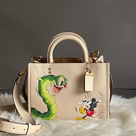 💰SOLD - CH461 - Disney X Coach Rogue 25 with Mickey Mouse and Caterpillar - Picture 3 of 16